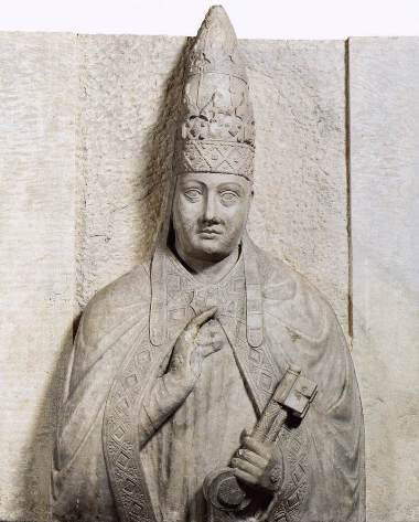 Pope Boniface VIII,  ca. 1294  (Arnolfo di Cambio) (1240-1310) Musei Vaticani, Roma 